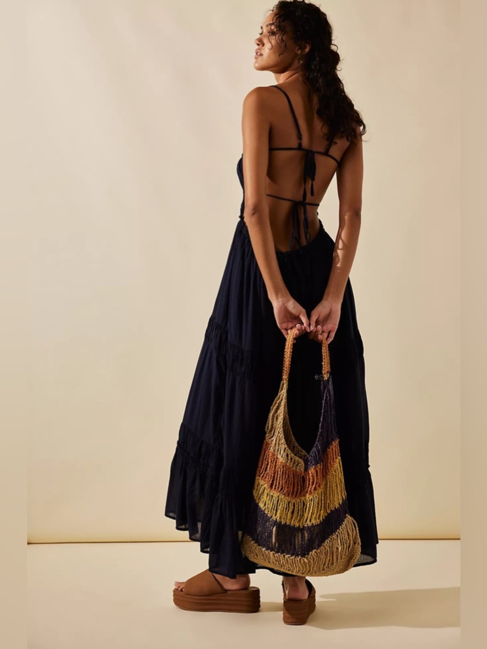 𝓯𝓹 Free People ~  Taking Sides Maxi Dress - Picture 4 of 17